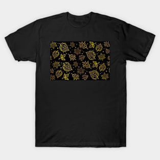 Golden autumn leaves - Golden fall season T-Shirt